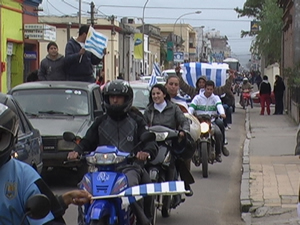 Festejos Corea Uruguay